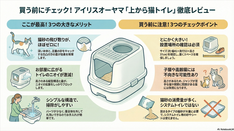 アイリスオーヤマ　上から猫トイレ