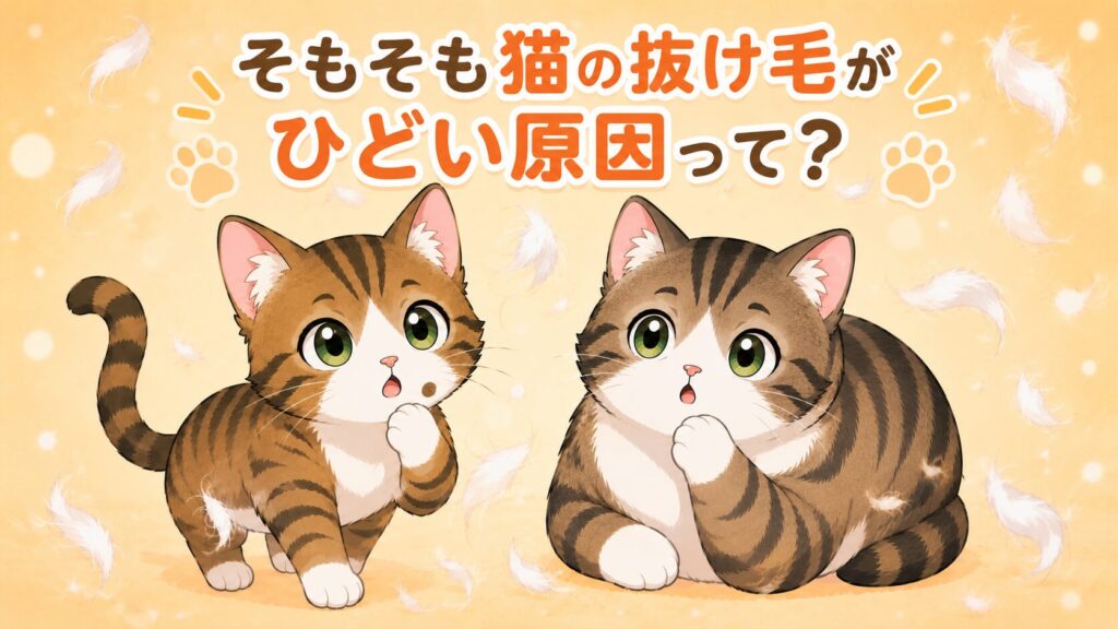 猫　抜け毛対策　原因