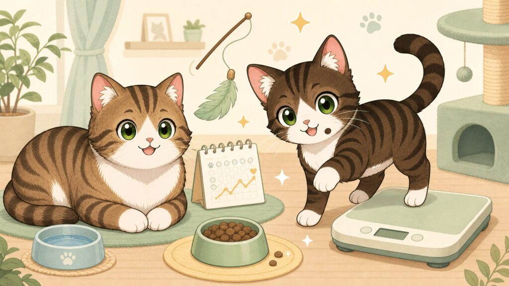 猫のダイエットを成功させるコツ
